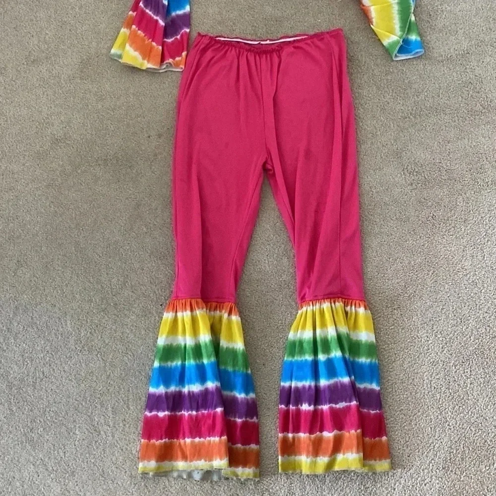 Flower power hippie costume size 8 to 10